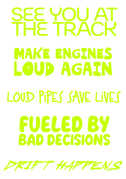 LOUD PIPES SET