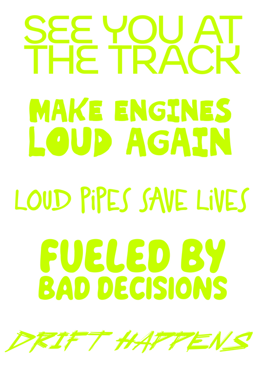 LOUD PIPES SET